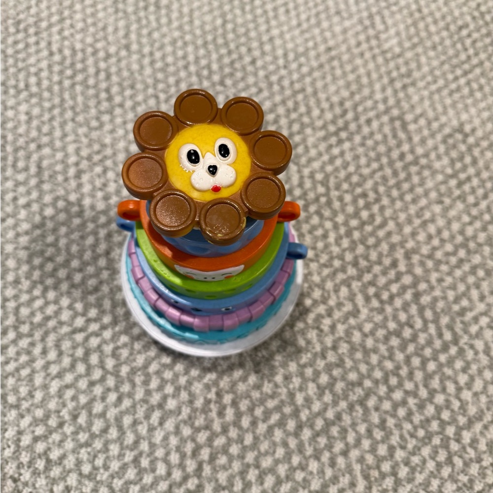 Stacking Animal Rings Toy - Multicolor Kids Stacker - Picture 2 of 5